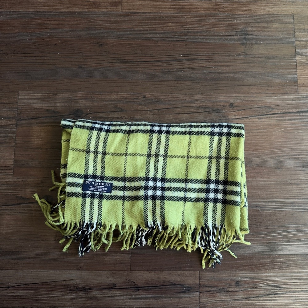 Vintage Burberry Cashmere Scarf